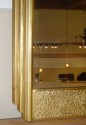 Beveled Mirror with Stepped Gold Leaf Frame