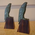 Art Deco Pair of French Bronze Birds