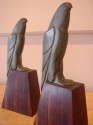 Art Deco Pair of French Bronze Birds