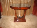 Gorgeous Mahogany Oval Entry Table with Leaf