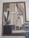 1930s French Constructivist Wood Panel