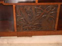 African Carved Exotic Art Deco Bar Storage door