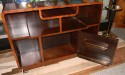 African Carved Exotic Art Deco Bar Storage close