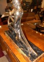 1992kFrench Art Deco Statue signed Limousin back view