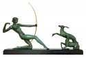 French Art Deco Diana The Huntress Sculpture by URIANO