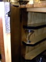 English Art Deco Epstein Bar Lacquer Storage Cabinet shelves