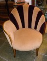 High Style Art Deco Fan Backed Side Chairs singel