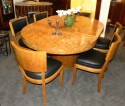 Deco/Mid Century Round Table and Chairs oval shape