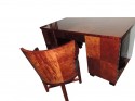Spectacular Four Piece Art Deco Mahogany Desk Suite
