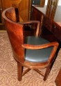 Spectacular Four Piece Art Deco Mahogany Desk Suite  chair
