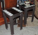art deco Hand Wrought Iron Table with Tiles Circa 1910