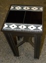 art deco Hand Wrought Iron Table with Tiles detail
