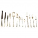 Classic Art Deco Complete Set of Silverware  place settings