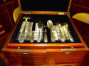 Classic Art Deco Complete Set of Silverware In fitted box