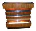 Unique Art Deco Stand behind Lighted Bar