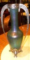 Art Nouveau Loetz Glass Vase with Metalwork