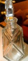 Baccarat Art Deco etched Decanter and 6 glasses side view