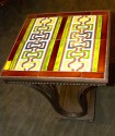 Custom Art Deco Iron and Tile End Table
