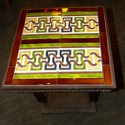 Custom Art Deco Iron and Tile End Table