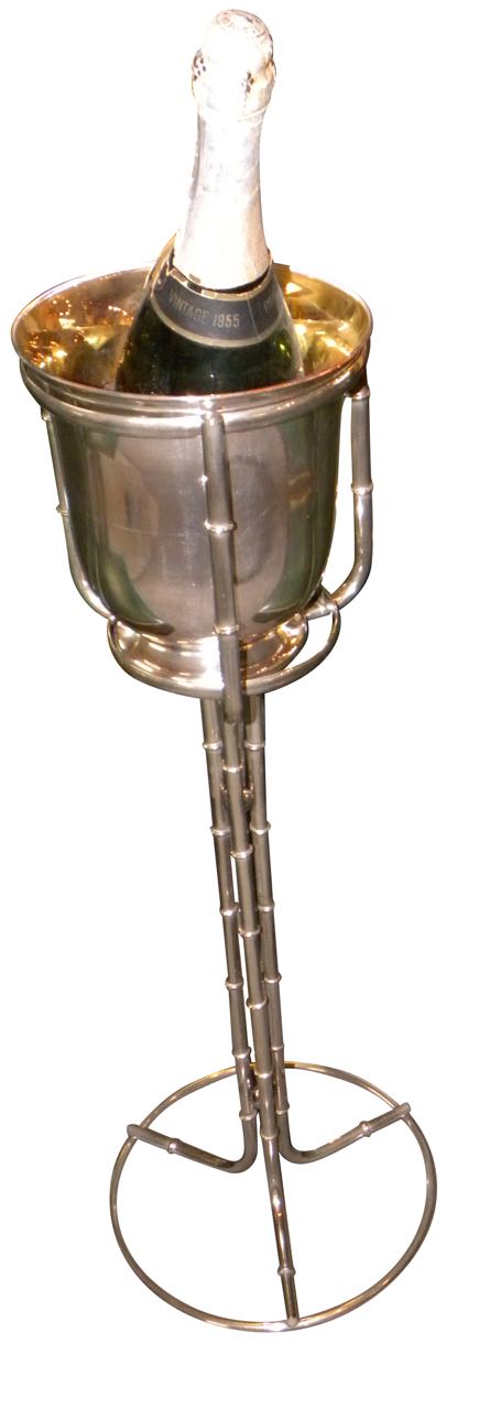 Art Deco Champagne Bucket with Fitted Stand