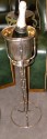 Art Deco Champagne Bucket with Fitted Stand inside 