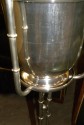 Art Deco Champagne Bucket with Fitted Stand ioutsie silver leaf