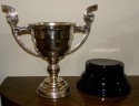 1930's Silver-plate large Trophy Love Cup with stand