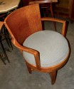 Original Art Deco Swivel Oak Desk Chair