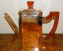 Art Deco 5 Piece Coffee Tea Service Complete Bakelite Coffee