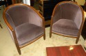 2117bArt Deco Style Club Tub Chairs French style front