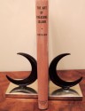 Chase Crescent Moon Bakelite and Brass Bookends