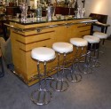 French Art Deco Glamour Bar and Bar Stools