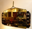 Unusual two-tone Art Deco mirror