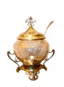 Art Nouveau WMF Silver and Glass Punch Bowl