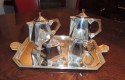 Art Deco Silver Tea Set and Tray