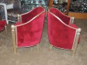 Elegant French Art Deco Settee and Chairs by Paul Follot 