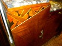 Art Deco Buffet with Geometric Marquetry and Marble