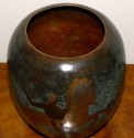 Ikora Dinanderie mixed metal Art Deco vase
