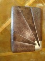 Shagreen French Sterling and lizard Art Deco Case