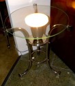 Art Deco Glass Side Table with uplight
