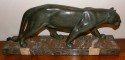 French Art Deco Lion statue M. Leduca