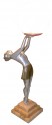 French Art Deco Statue Lamp by  Balleste