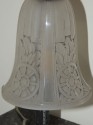 French Art Deco Pressed Glass Table Lamp