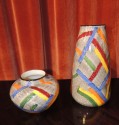 Pair of Art Deco Ceramic Vases by Eva Zeisel