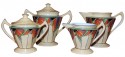 Modernistic Creamer and Sugar Set by Royal Rochester
