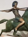 Art Deco Warrior Goddess Sculpture by Melo