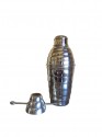 Art Deco Silver Shaker with Matching Jigger
