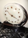 French Art Deco Marble Clock and Garnitures