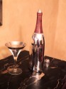 Silver Champagne Bottle Cocktail Shaker
