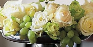 grapes and roses